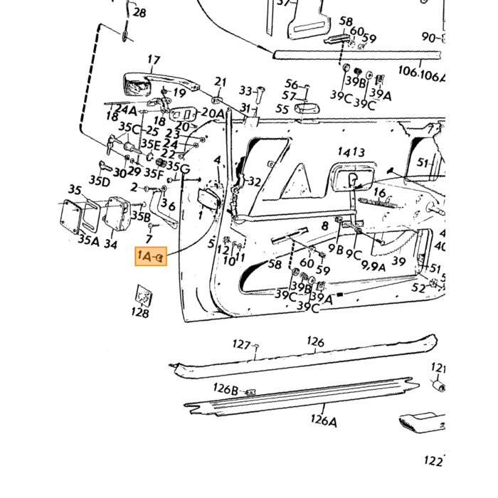 Volvo låseknap venstre Volvo varenummer 683957