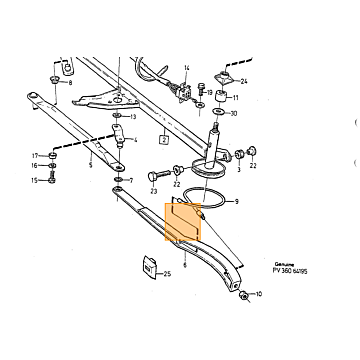 Ruitewisser kabel aandrijving 740+760+780+940 960 v90 s90 - links