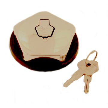 Benzinetankdop afsluitbaar met slot 140+164 -1973 type WASO 240-1978 met volvo logo