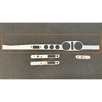 Dashboard P1800 aluminium paneel bovenste RHD rechts gestuurde auto