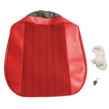 Bekleding set Amazon stoelhoes zitting/rug rood stof vinyl 1962 1963 409-236