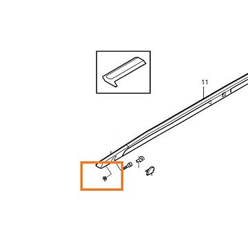 afdichting 850  V70  V70 XC dakrails
