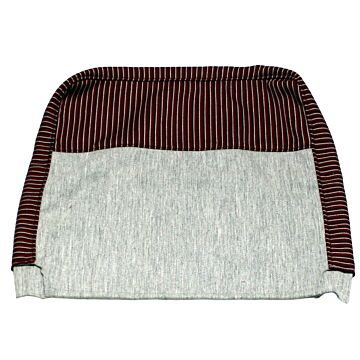 Bekleding PV444 stoelhoes rood/grijs zit en rug set type AS-HS 1951-1955