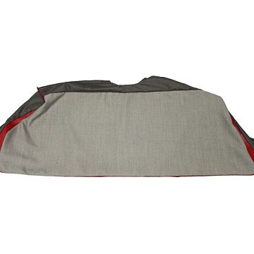 Bekleding achterbank hoes zitting PV544 B Favorit 1960-1961 rood-grijs
