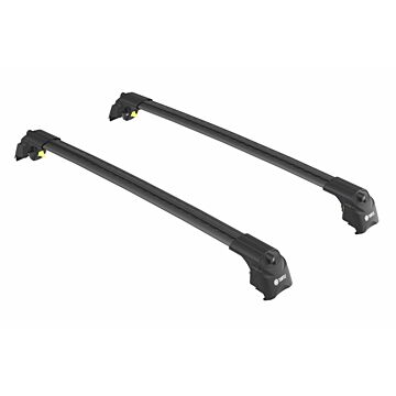Dakdragers zwart voor aan roofrail/dakrail  Volvo XC90 2015+  max 75kg dakrail  wing vorm  voor weinig windgeruis
